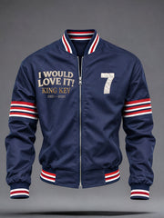 Men's England Football Lover Legend King Kev Rip Printed Jacket