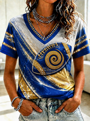 Women's Football Short-sleeved T-shirt