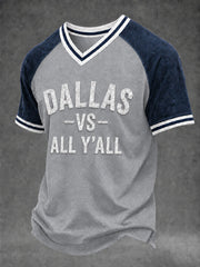 Men's Game Day Football Print Casual T-Shirt