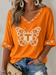 Women's Game Day Football Printed Casual T-Shirt