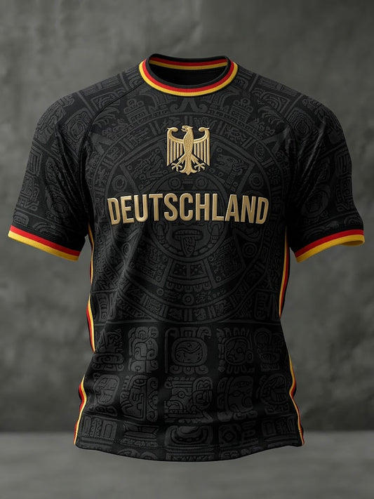Men's Germany Football Printed T-shirt