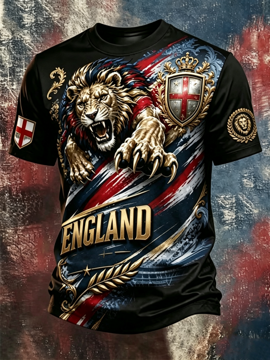 Men's England Printed short sleeves t-shirt