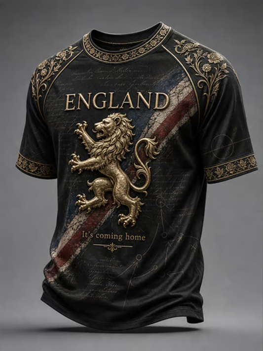 Men's England Printed short sleeve t-shirt
