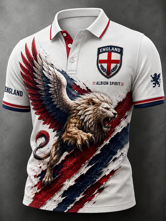 Men's England Printed polo shirt