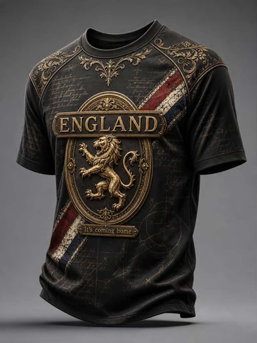 Men's England Printed short sleeves t-shirt