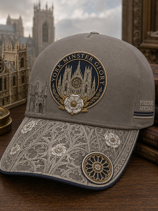 Unisex Yorkshire Day White Roses Art Printed Hat