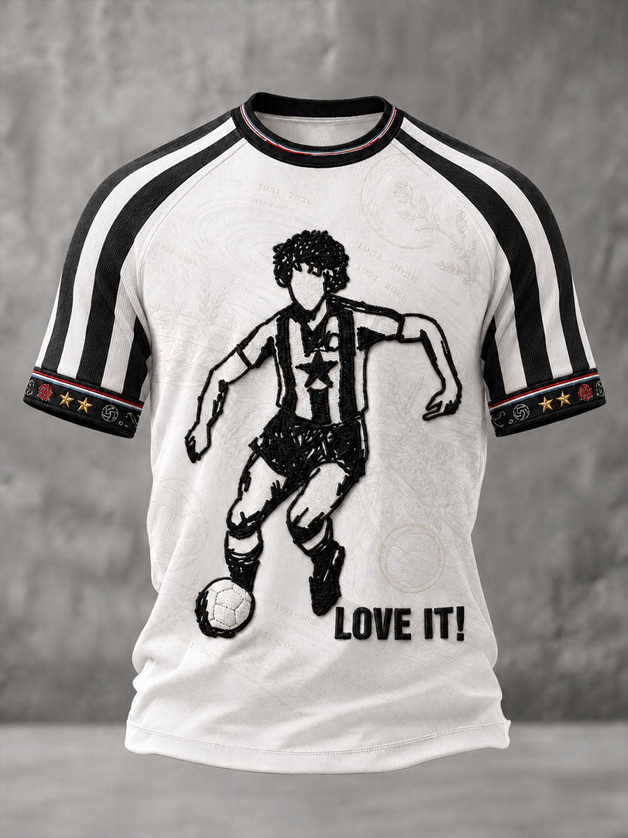 Men's England Football Lover Legend King Kev Rip Printed T-shirt