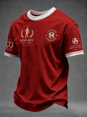 Men's England Football Lover Legend King Kev Rip Printed short sleeves t-shirt