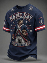 Men's Football Gameday Gift For Football Fans Casual Tee