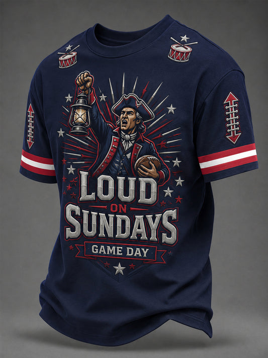 Men's Football Gameday Gift For Football Fans Casual Tee