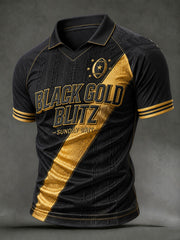 Men's Black Gold Blitz Short Sleeves T-shirt