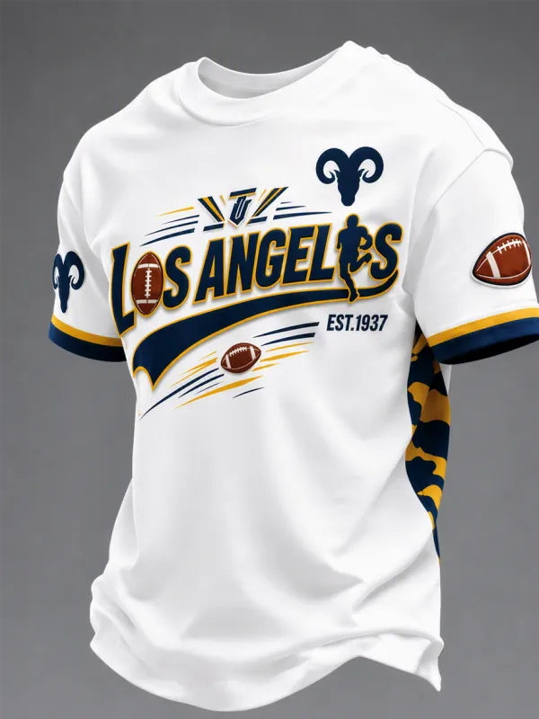 Men's Football Short Sleeves T-shirt
