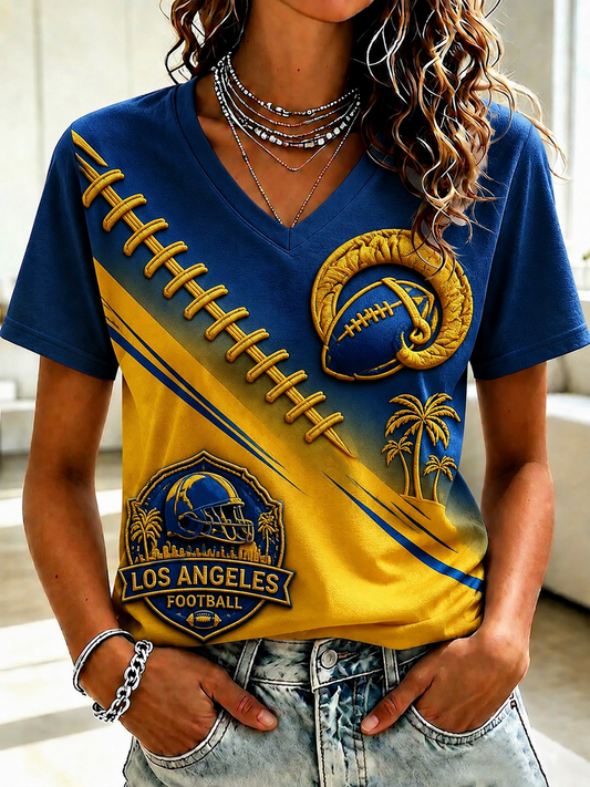 Women's Football Short-sleeved T-shirt