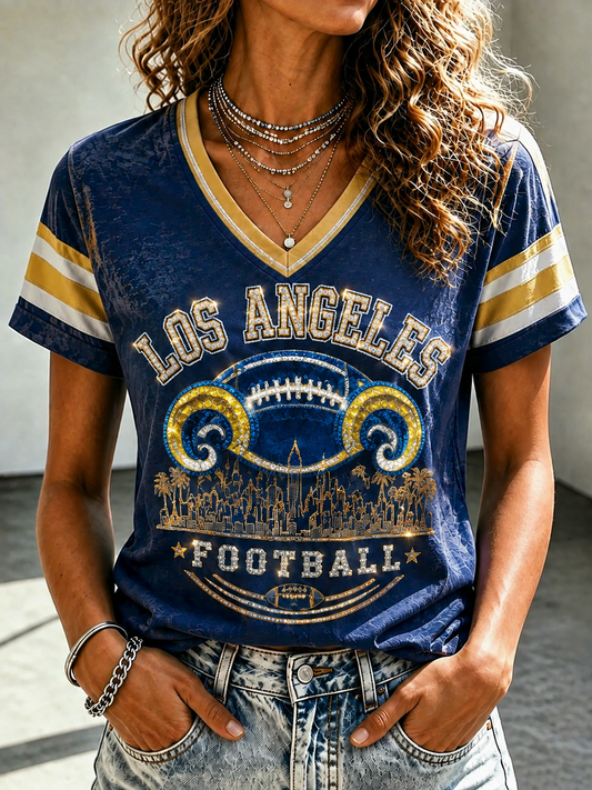 Women's Football Short-sleeved T-shirt