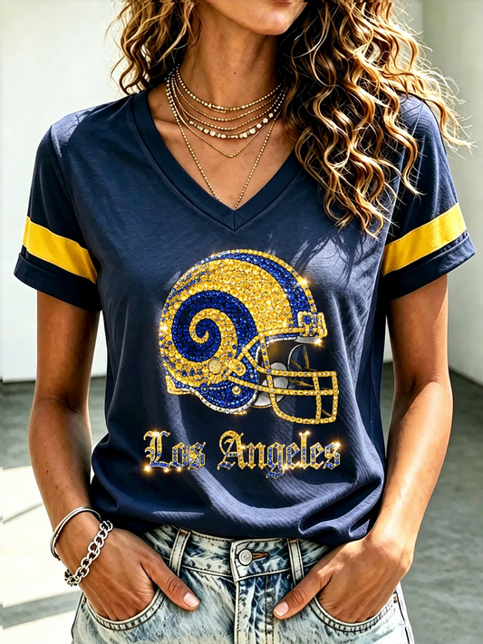 Women's Football Short-sleeved T-shirt