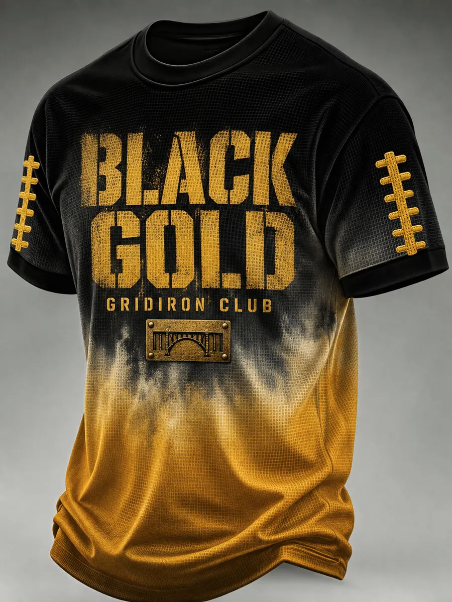Men's Football Short Sleeves T-shirt