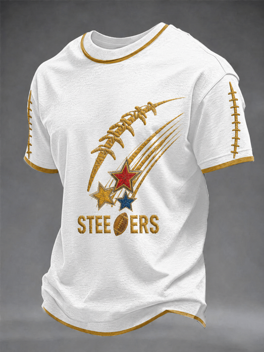 Men's Football Short Sleeves T-shirt