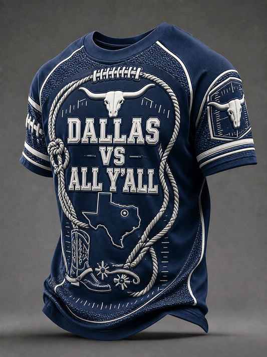 Men's "Dallas vs all y'all" T-shirts