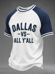 Men's Game Day Football Print Casual T-Shirt