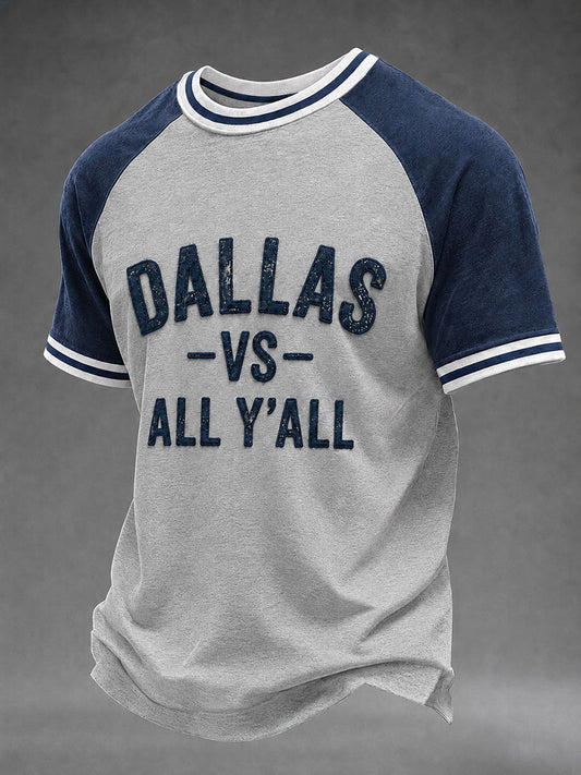Men's Game Day Football Print Casual T-Shirt
