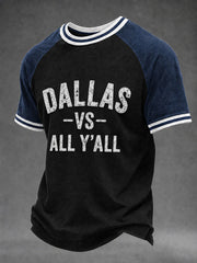 Men's Game Day Football Print Casual T-Shirt