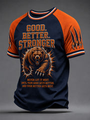 Men's Good Better Stronger Football Gameday Gift For Football Fans Casual Tee
