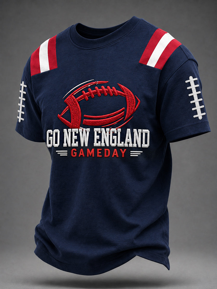 Men's Football Gameday Gift For Football Fans Casual Tee