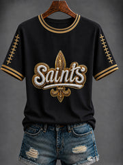 Women's America Football Printed T-shirt