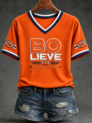 Women's Football Fans Gameday short-sleeved T-shirt