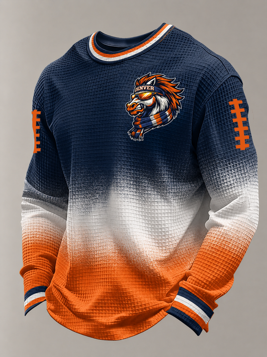 Men's Football Fans Gameday Waffle Long Sleeve Top