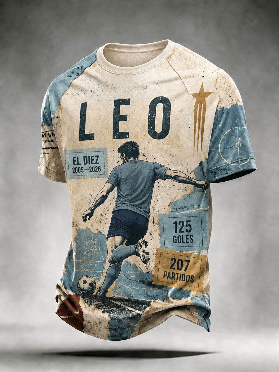 Men's Soccer Legend Retire Memorial Casual Short Sleeve T‑Shirt