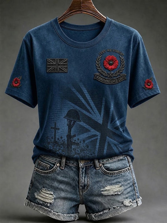 Women's Lest We Forget Short-sleeved T-shirt